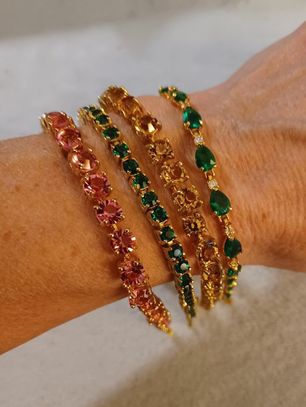 Set of 4 Tennis Bracelets
